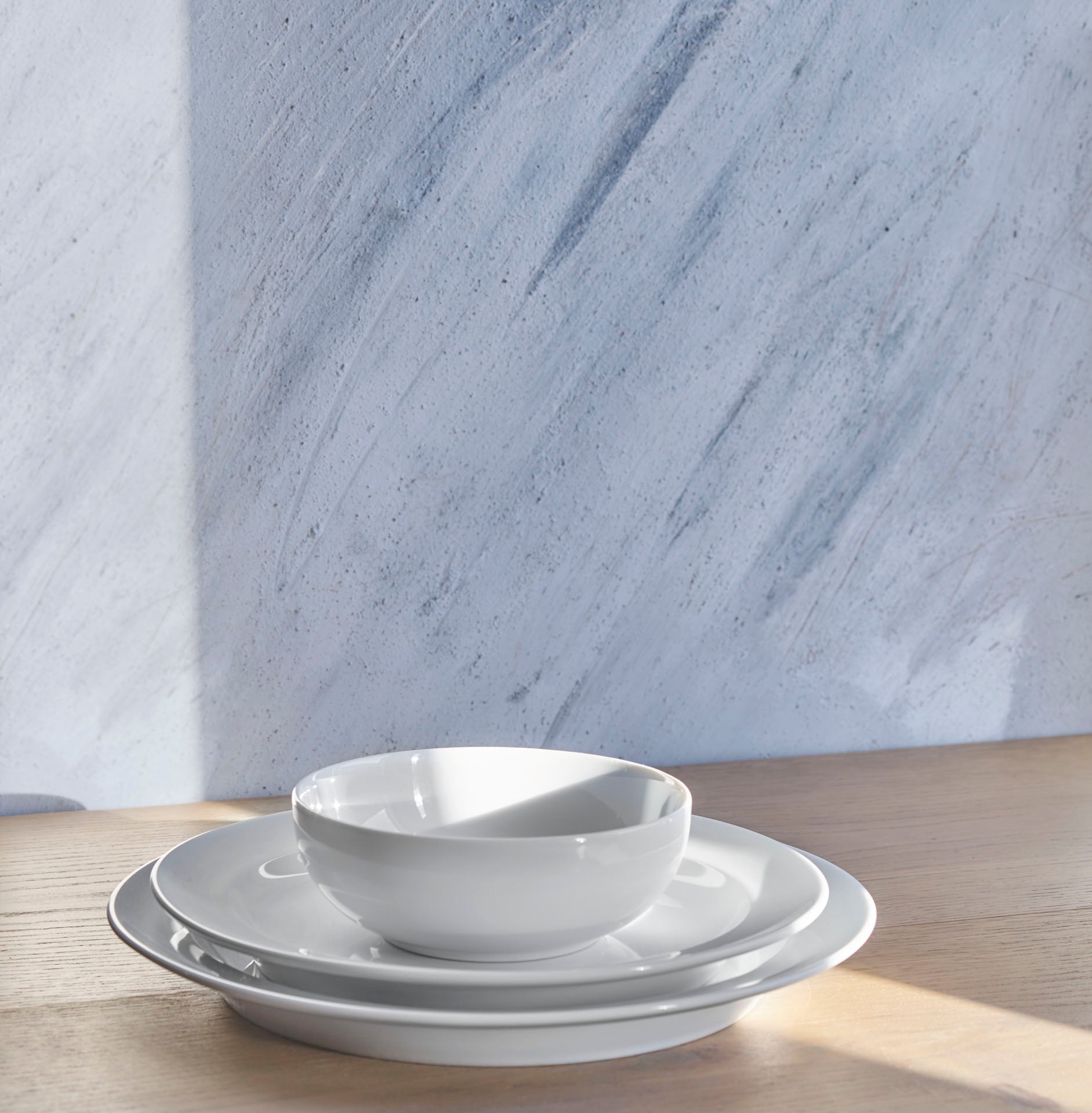 V44 Hvidpot - Tallerken - Ø:24 cm - 4 stk.