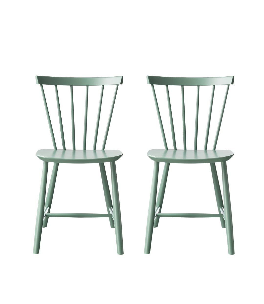 J46 Stol 2stk Bøg Dusty Green af Poul M. Volther