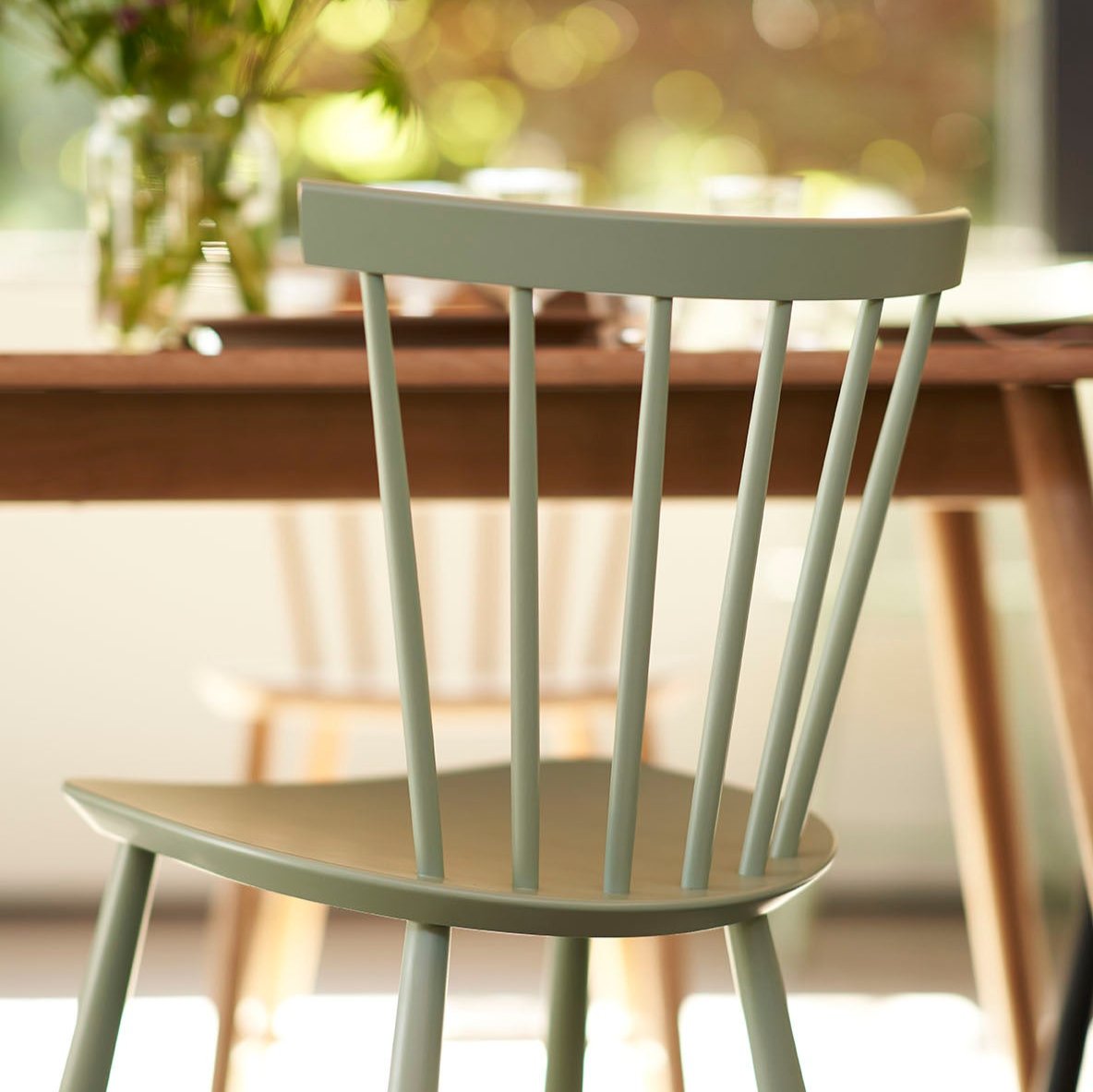 J46 Stol 2stk Bøg Dusty Green af Poul M. Volther