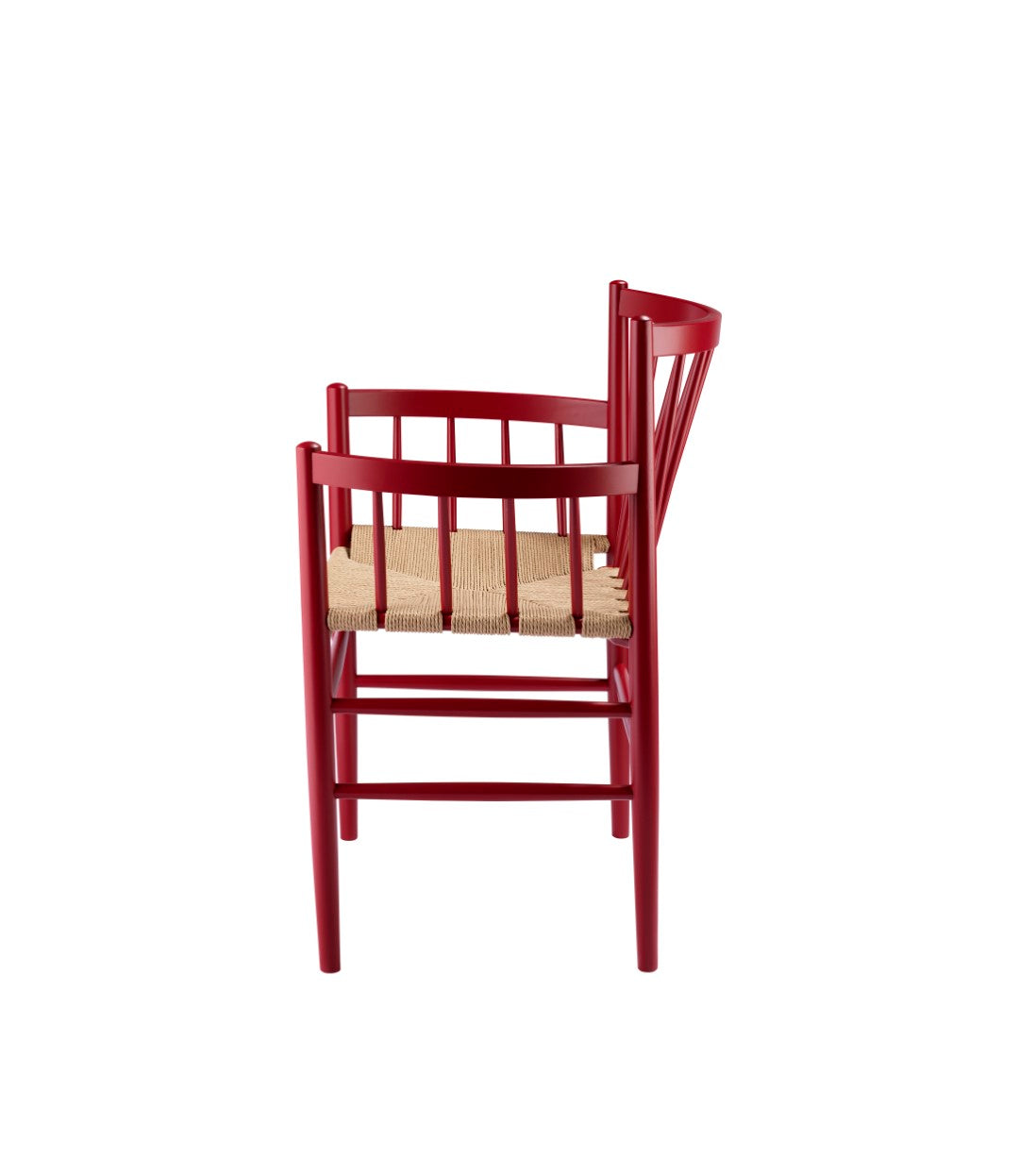 J81 Stol i Bøg Ruby Red af Jørgen Bækmark