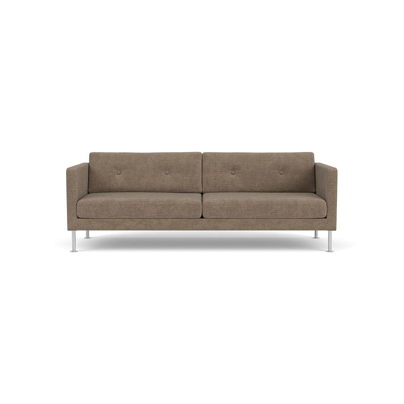 L42 Firhøj 3 pers. sofa Stål Metal Børstet Tangent Taupe (233) Unit10 MTO
