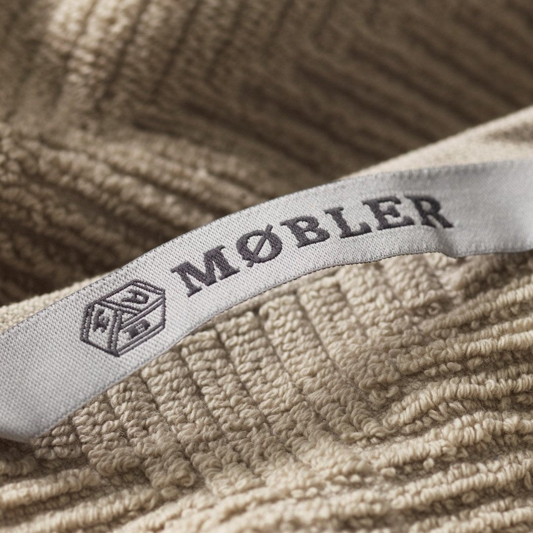 R33 Kirkeby Strandhåndklæde Bomuld i Rainy Day af Gitte Lægård