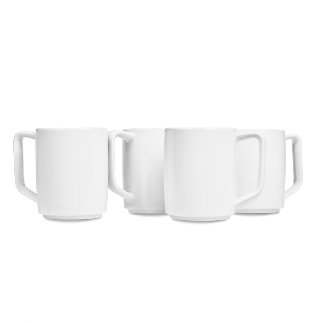 V48 Hvidpot Krus i hvidt porcelæn 200 ml – 4 stk. af FDB Møbler