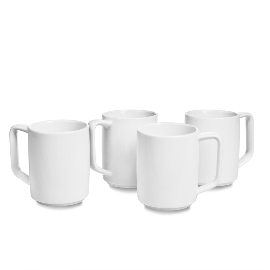 V48 Hvidpot Krus i hvidt porcelæn 200 ml – 4 stk. af FDB Møbler