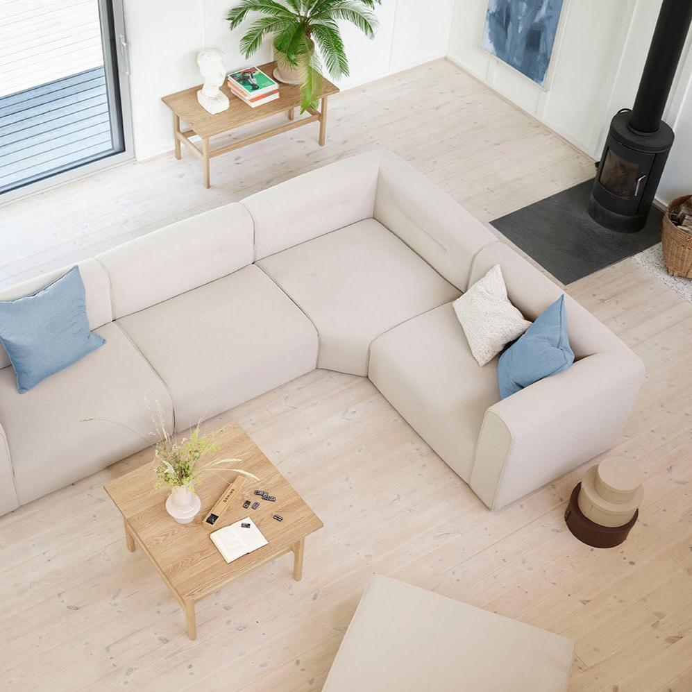 X3 Drejø Birk Grey Beige i Ø22 af Katrine Sander - Miljøbillede