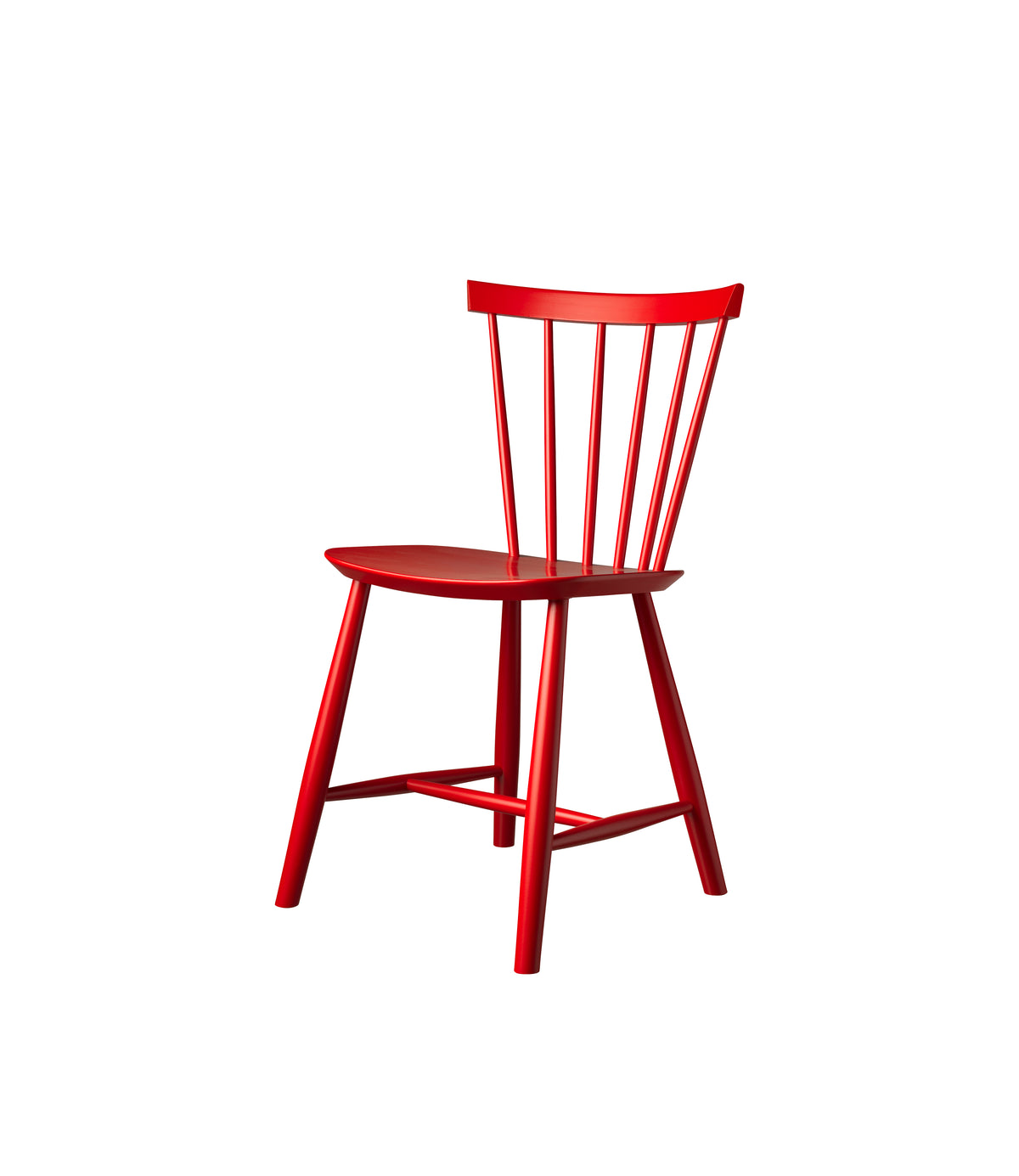 J46 - Chair - 2 pcs - Beech - Mailbox Red