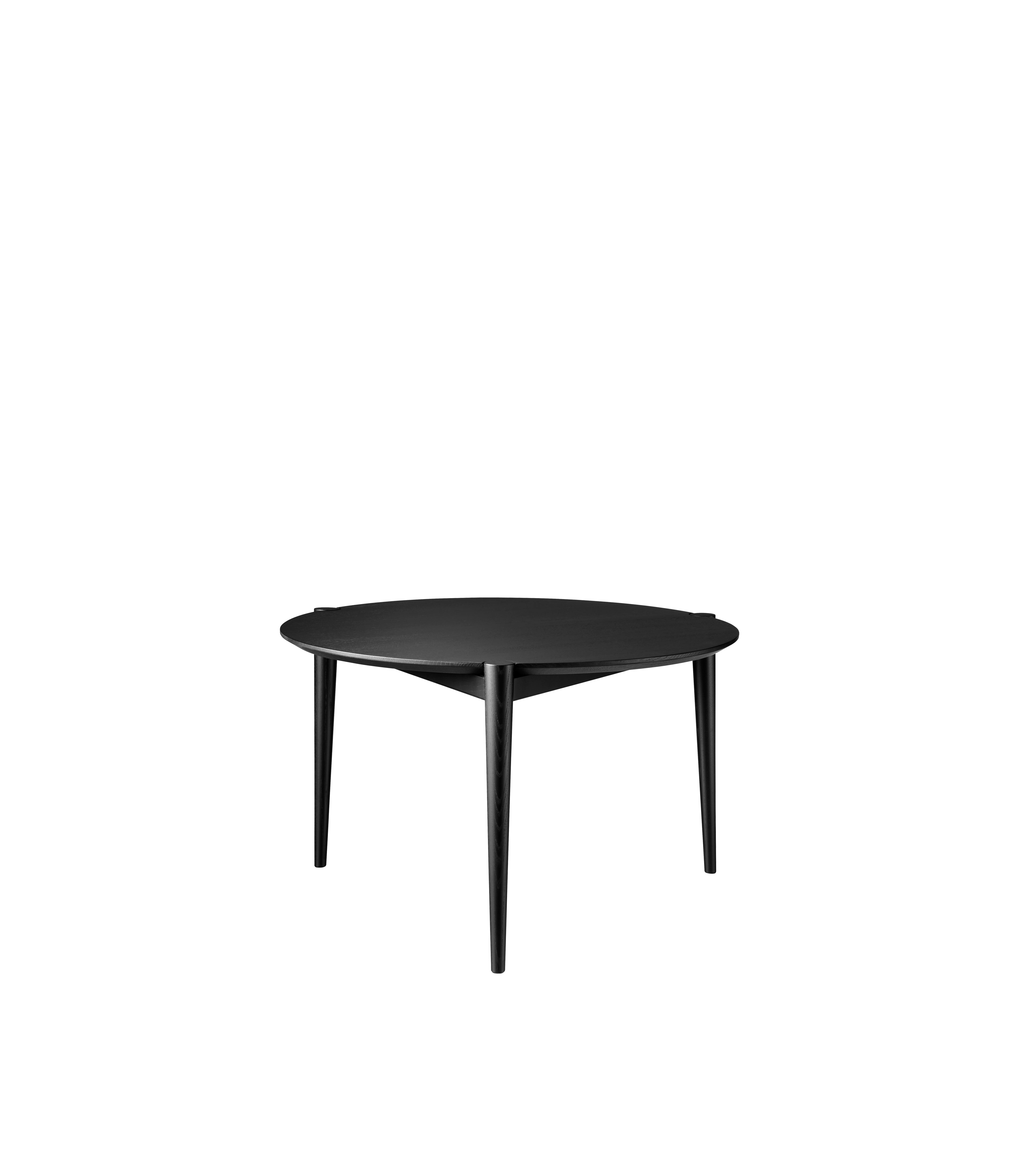 D102 Søs - Sofabord - Eg - Jet Black - Ø70