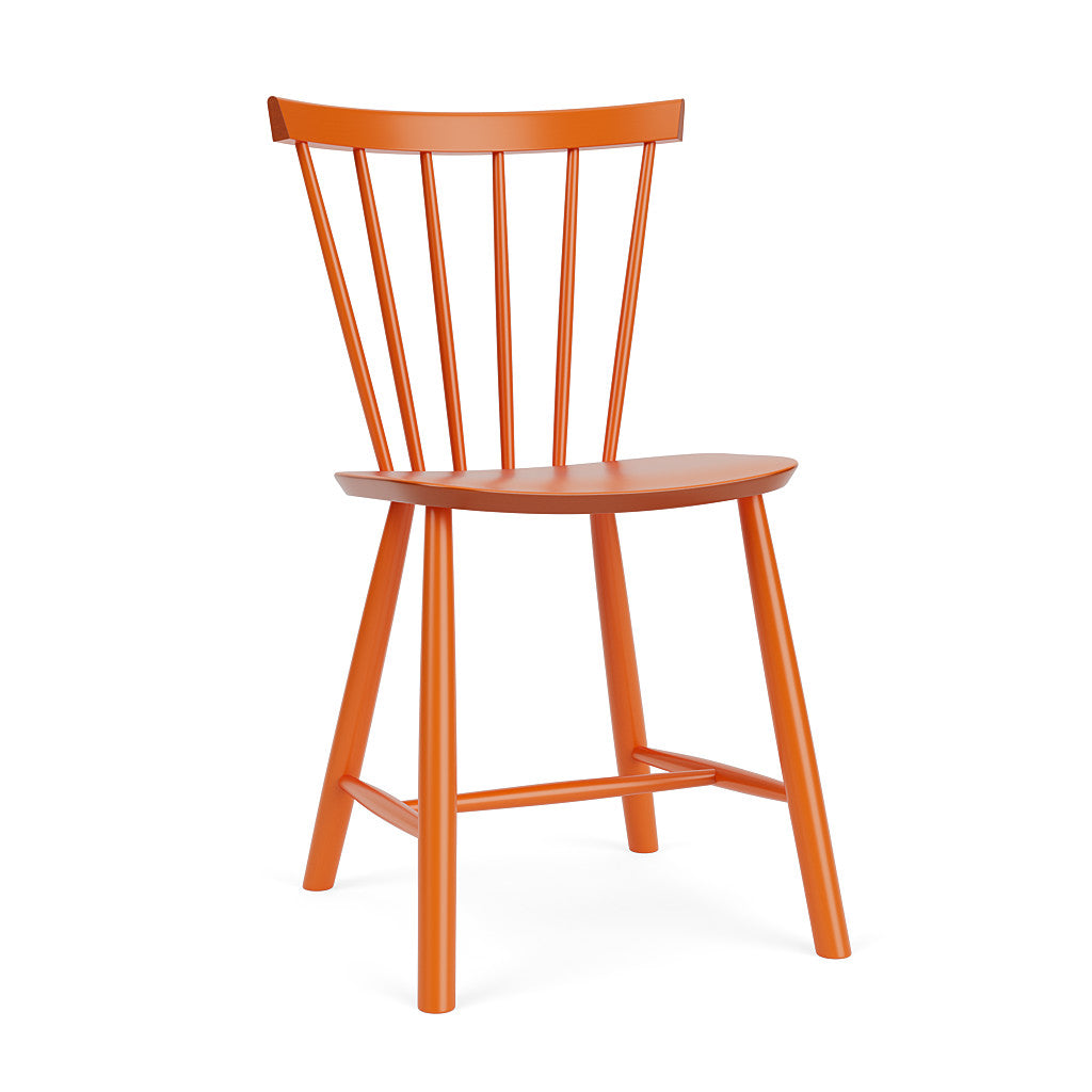 J46 - Stol - 2 stk - Bøg - Signal Orange