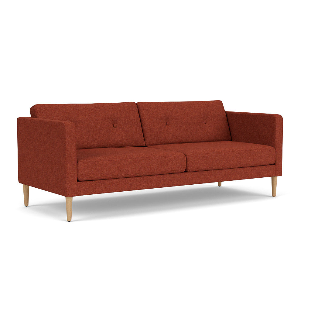 L42 Firhøj - 2,5 pers. sofa - Eg - Burnt Orange