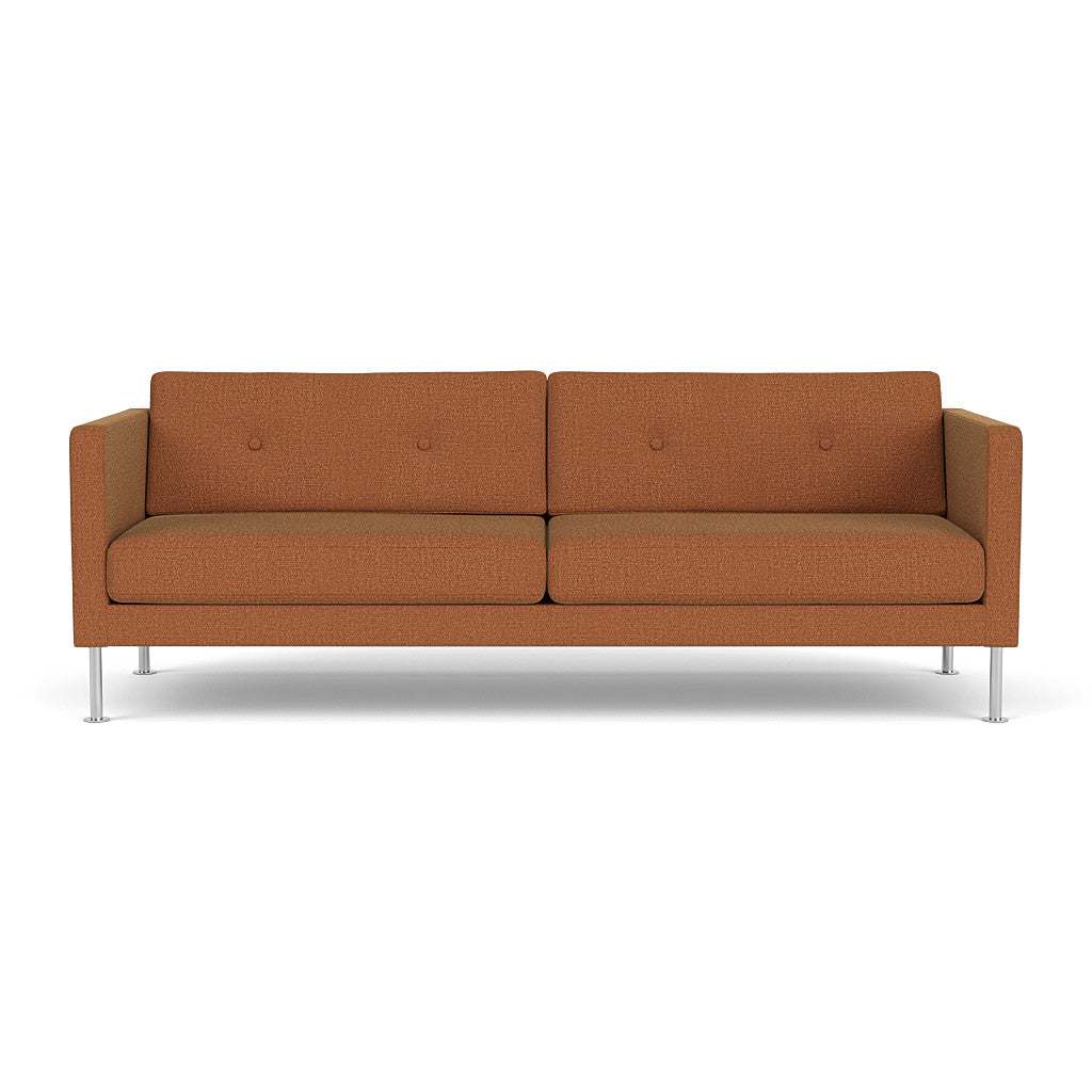 L42 Firhøj - 3 pers. sofa - Stål - Brown-Orange