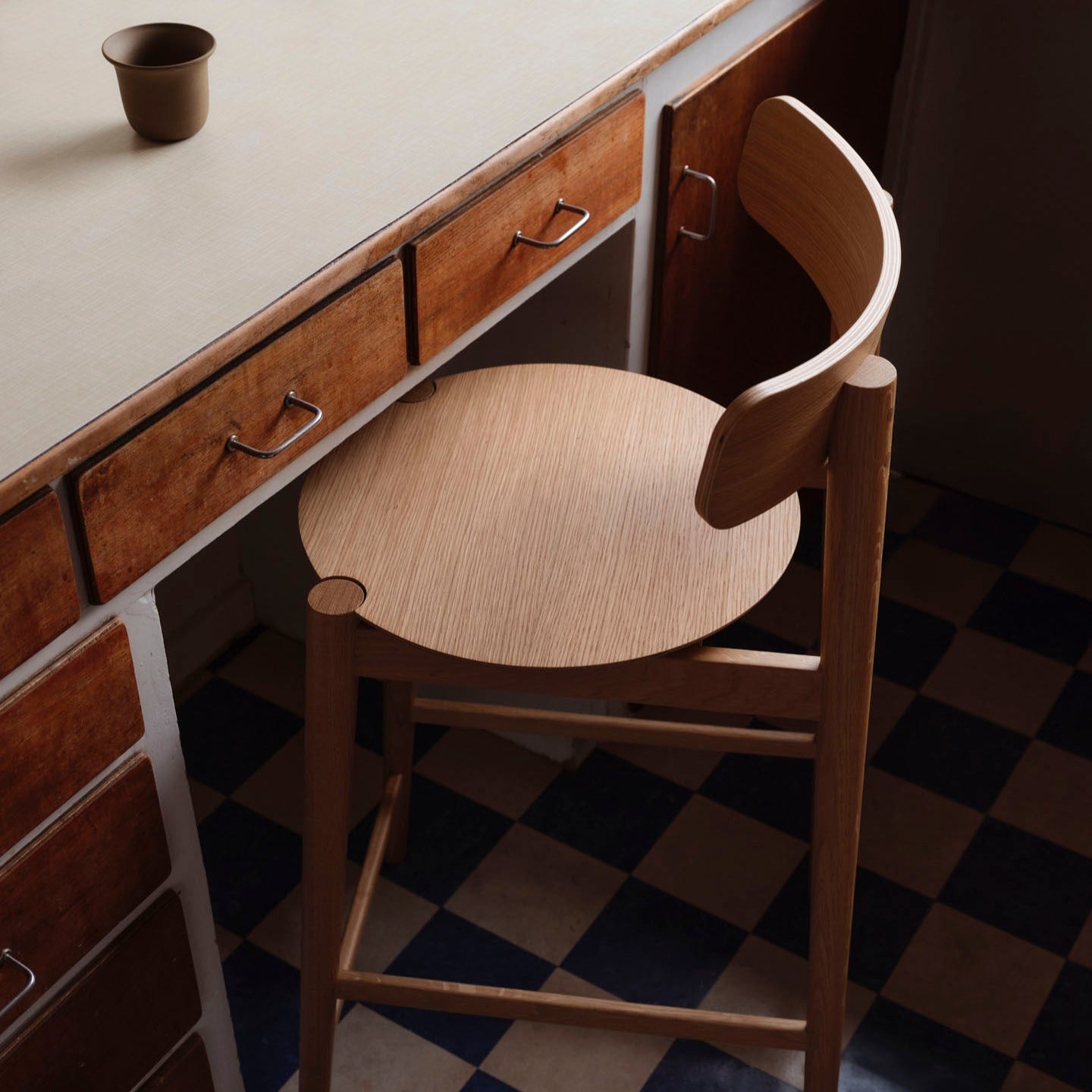 J184 Øst - Bar chair - Oak