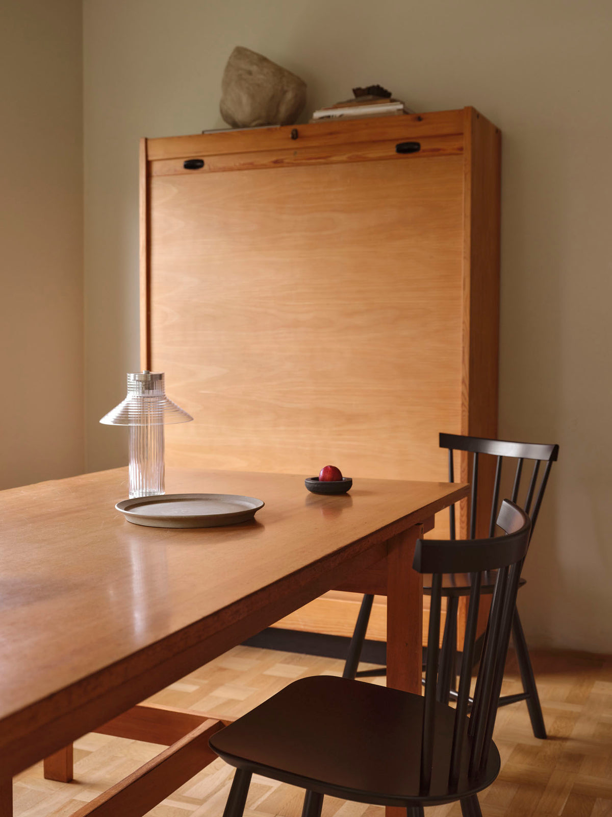J46 - Chair - Beech - Jet Black - Lifestyle 3