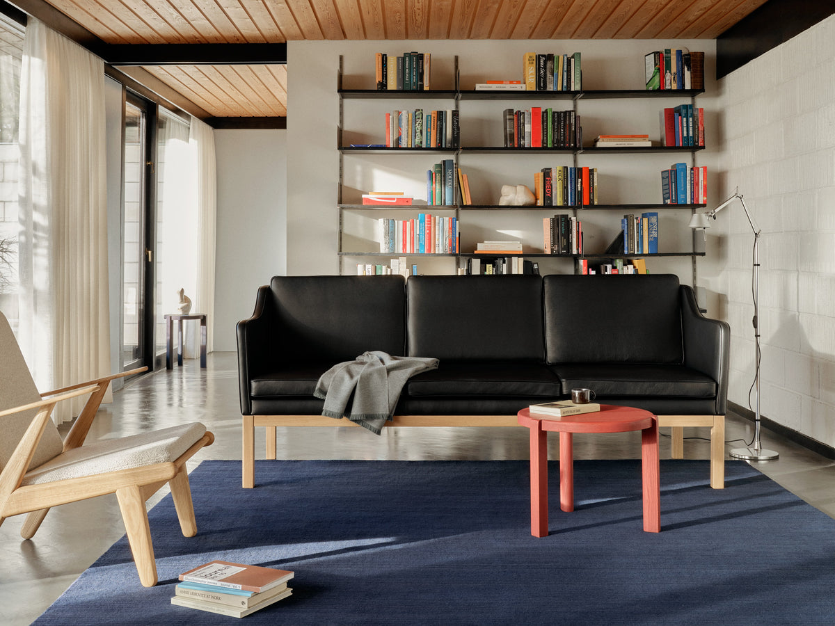 L43 MK46 Mogens Koch - 3-seater sofa - Black - Lifestyle 1