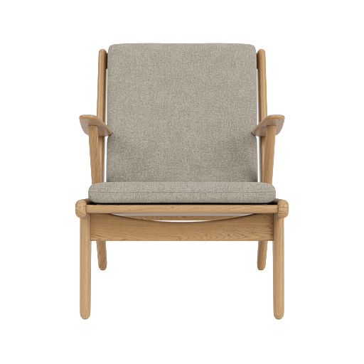J53 - Armchair - Oak - Light Grey
