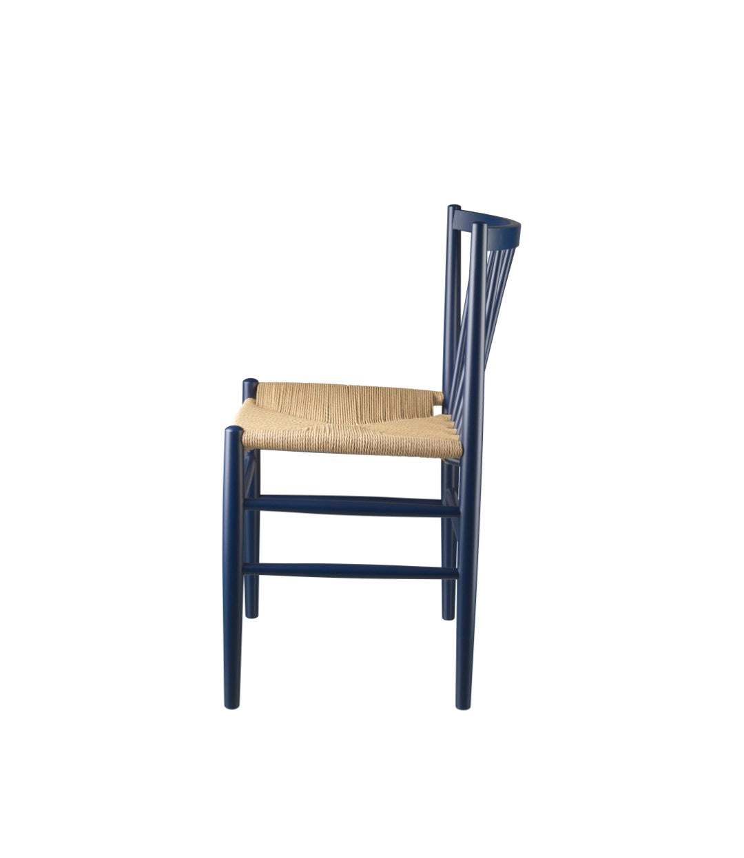 J80 Stol i Bøg Steel Blue af Jørgen Bækmark