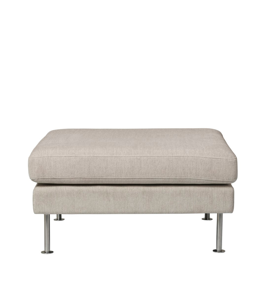 L42 Firhøj Puf Stål Beige Lys af Unit10