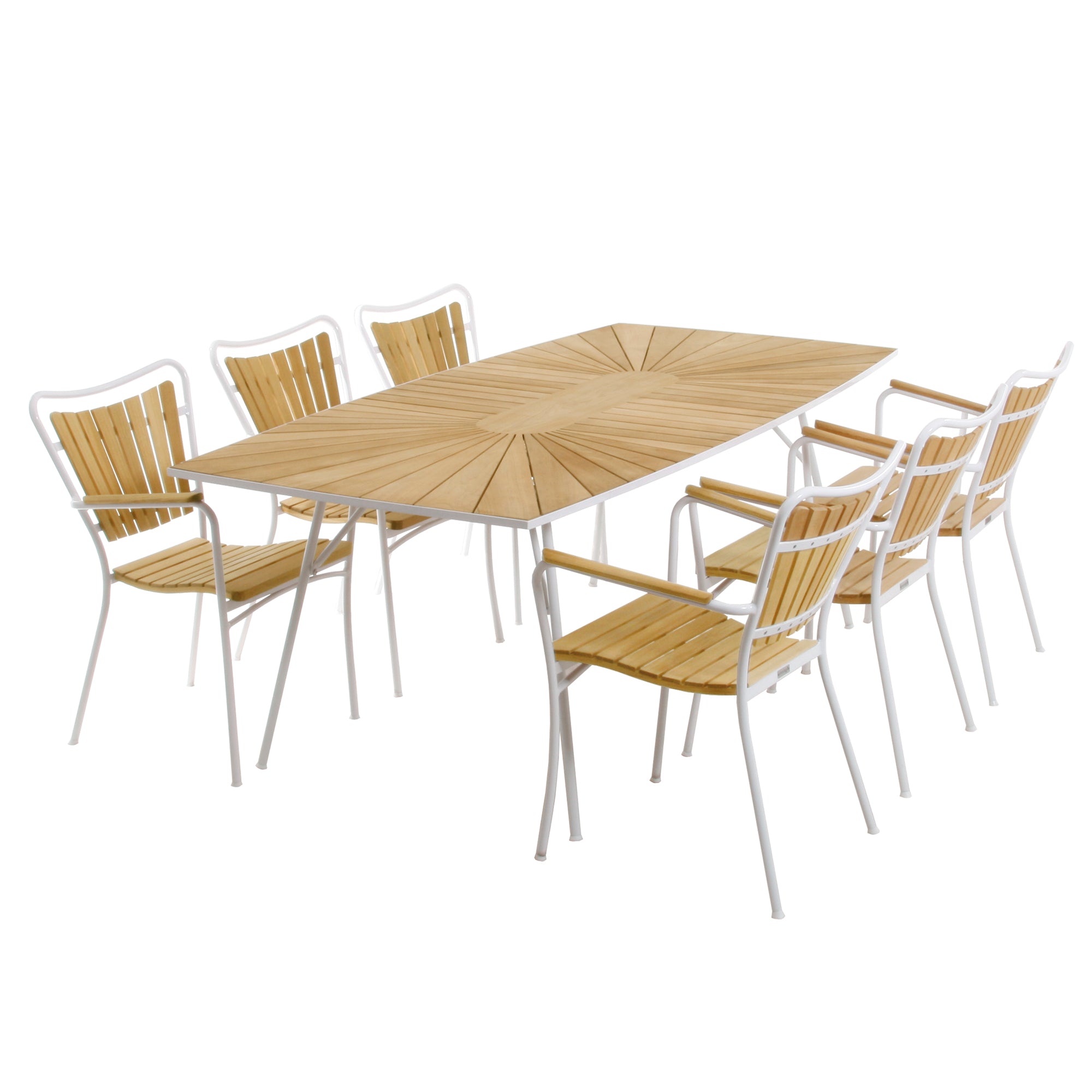 Marguerit Bord L 200 & 6 Stole