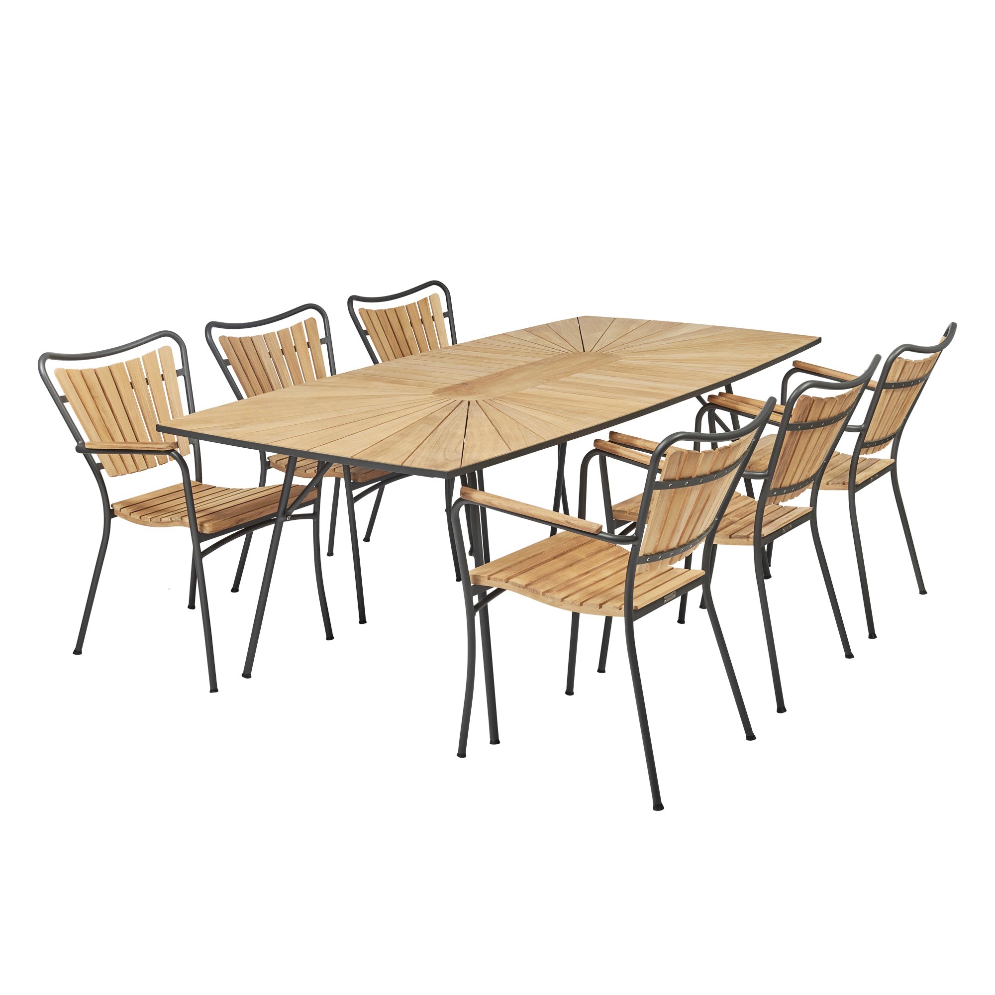 Marguerit Bord L 200 & 6 Stole